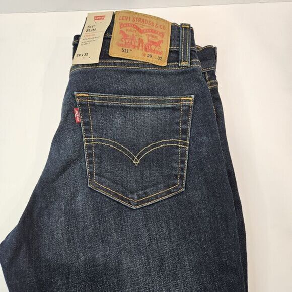 Levi's 511 Slim Stretch / Blue Jeans/ Slim Fit / Size 29x32 / 04511-1390 / New - Picture 4 of 10